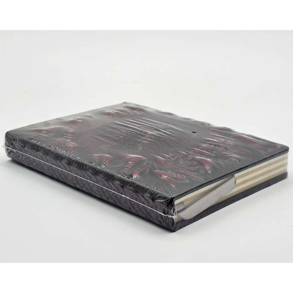 Small 3D Red Tree of Life Journal Notebook